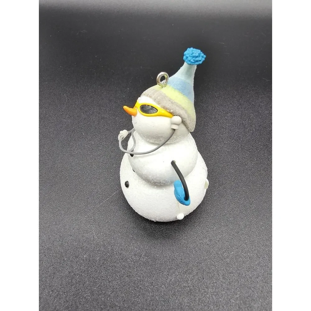 2008‎ Hallmark Keepsake Ornament Playing It Cool Magic Sound Snowman Plays Tune